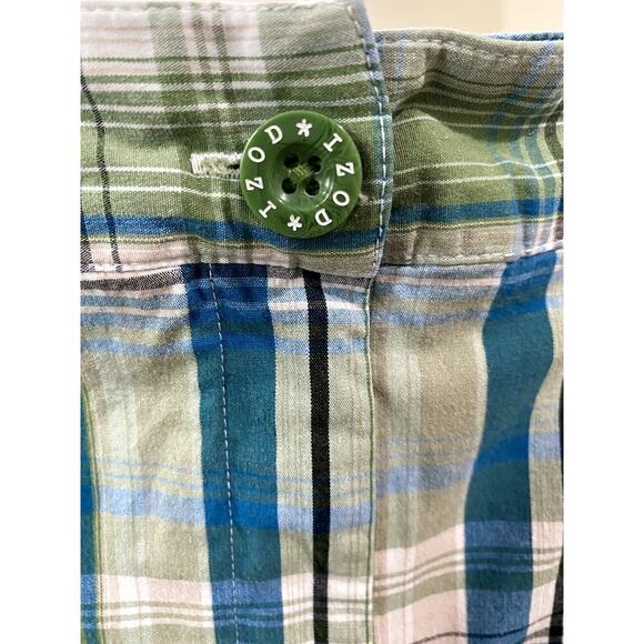 Izod Green/Blue/White Plaid Skort  - Size 14 (EUC) - Picture 4 of 9